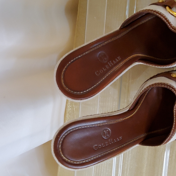 Cole Haan Slides with Chain Detail - Picture 14 of 14